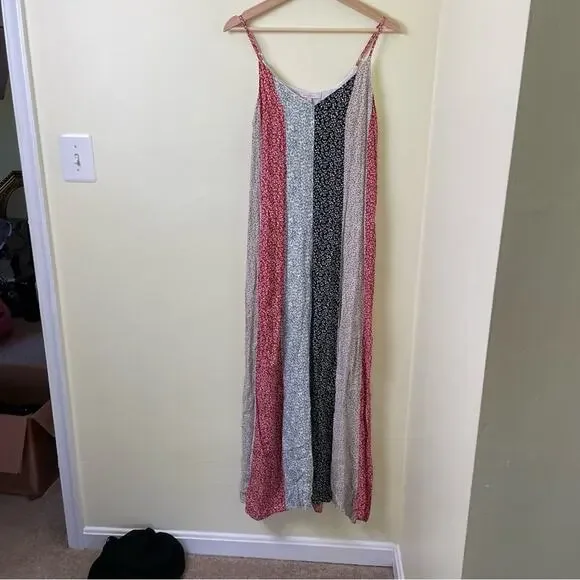 Skies Are Blue Mixed Print V-Neck Sleeveless Maxi Dress in SIZE MEDIUM - Picture 9 of 12